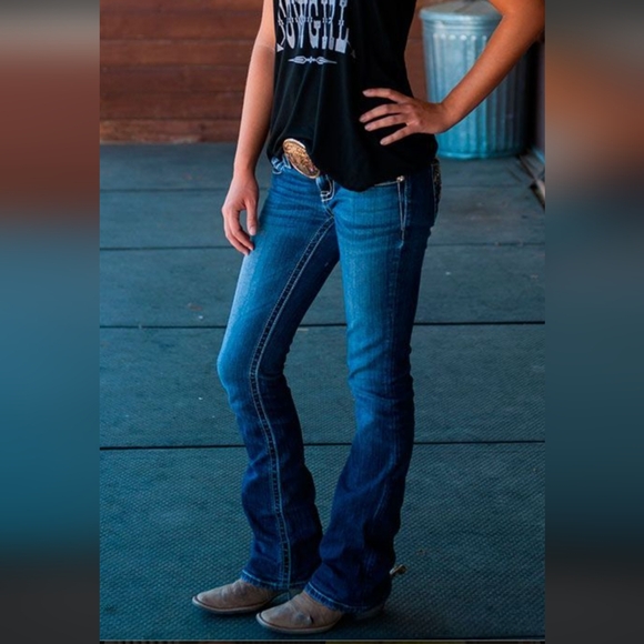 Cowgirl Tuff Low-Rise Bootcut Jeans - Picture 1 of 14